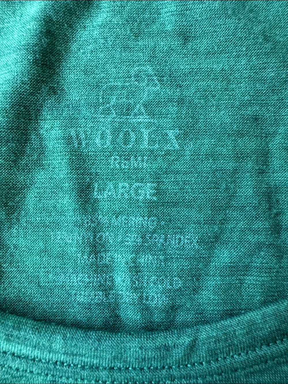 Classic Women’s Woolx Long-Sleeve Remi Tee - Green size Large L - Picture 2 of 6